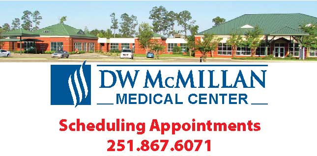 DW McMillan Medical Center. Scheduling Appointments. 251-867-6071