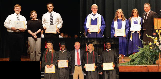 D.W. McMillan Memorial Hospital recently awarded scholarships to nine (9) graduating seniors from T. R. Miller High School, W.S. Neal High School and Flomaton High School.