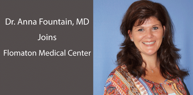 Dr. Anna Fountain, MD (pictured) joins Flomaton Medical Center.