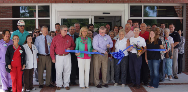 D.W. McMillan Memorial Hospital conducted an Open House and Ribbon Cutting (pictured) for the hospital emergency department and operating suites expansion project on September 12.