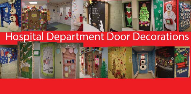 Hospital departments competed in the 2015 Holiday Door Decorating competition.