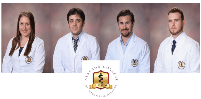 D.W. McMillan Memorial Hospital and the Alabama College of Osteopathic Medicine (ACOM) are pleased to announce four ACOM students began their core clerkship (rotation) training with physician preceptors in medical facilities throughout Covington, Escambia and Monroe counties.