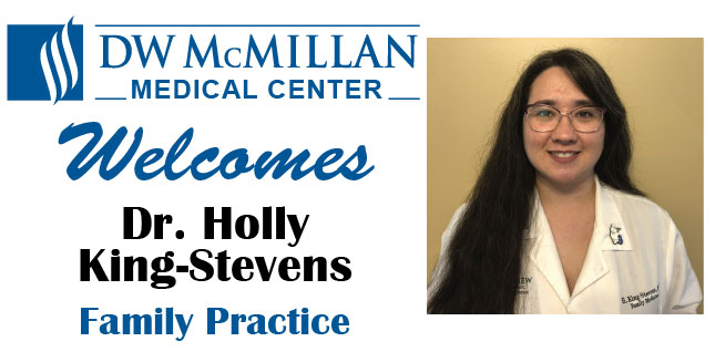 DW Medical Center Welcomes New PhysicianDW Medical Center Welcomes Dr. Holly King-Stevens Family Practice (pictured)